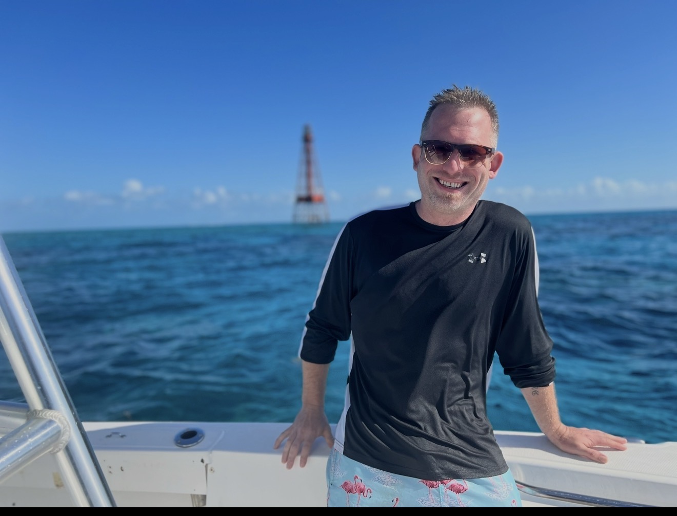 Jim Loftis enjoying a day on the water